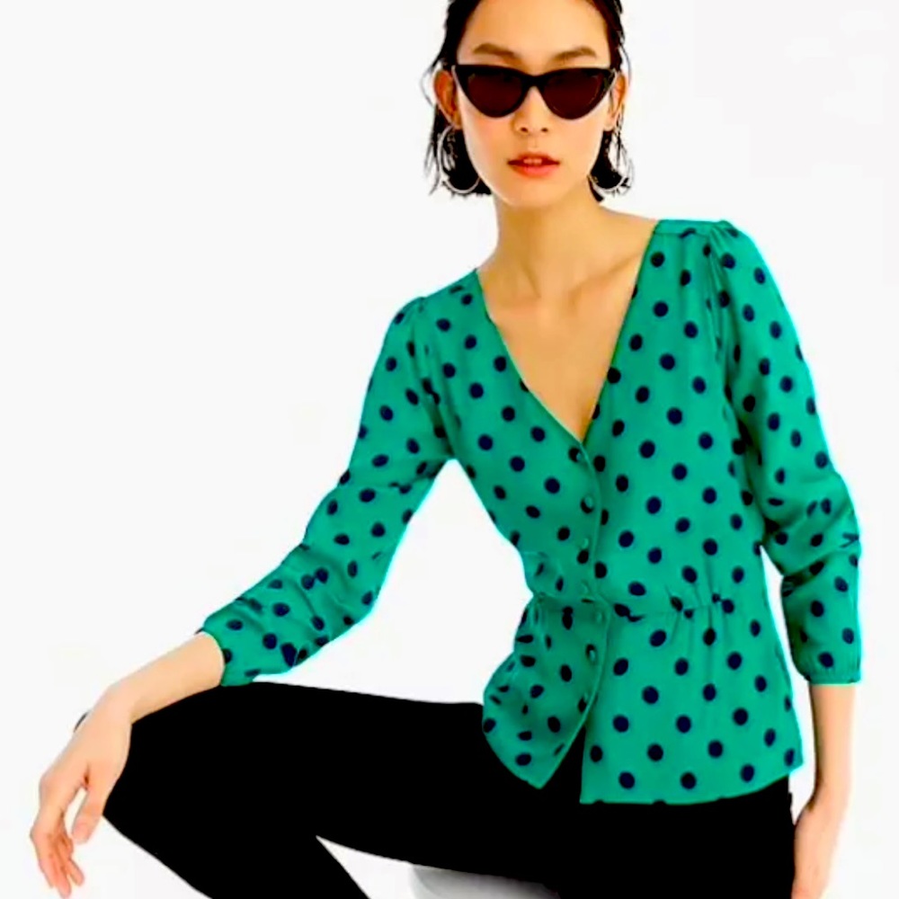 J. Crew Navy Blouse